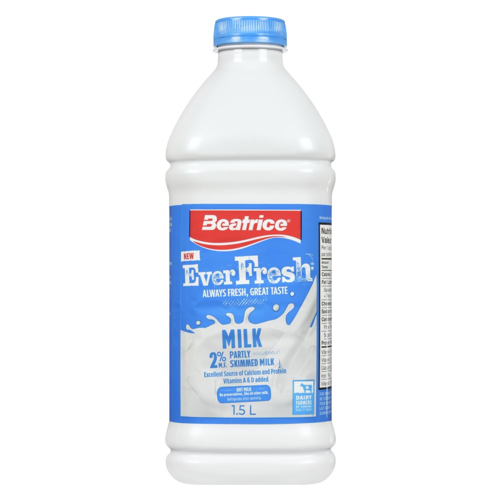 Beatrice Everfresh Partly Skimmed Milk 2% M.F. 1.5L