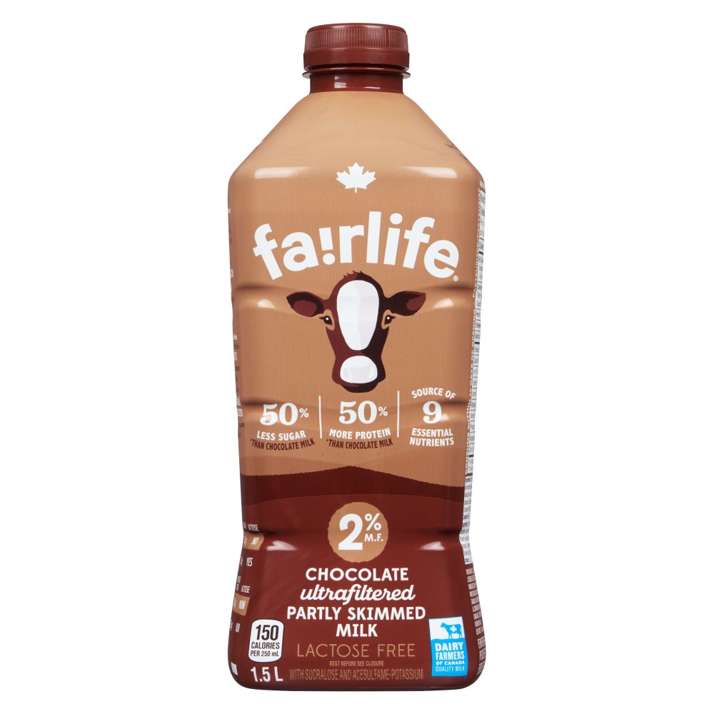 Fairlife Lactose Free Ultrafiltered Partly Skimmed Chocolate Milk 2% M.F. 1.5L