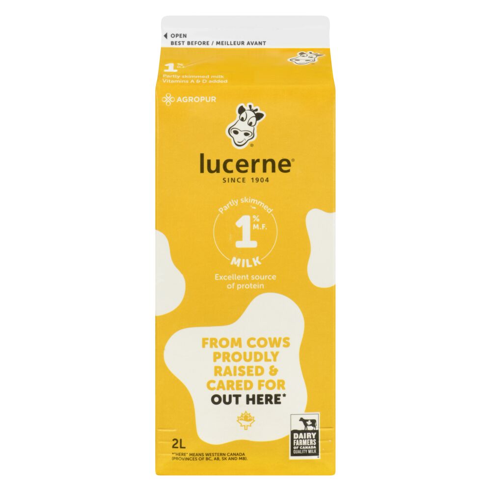 Lucerne Partly Skimmed Milk 1% M.F. 2L