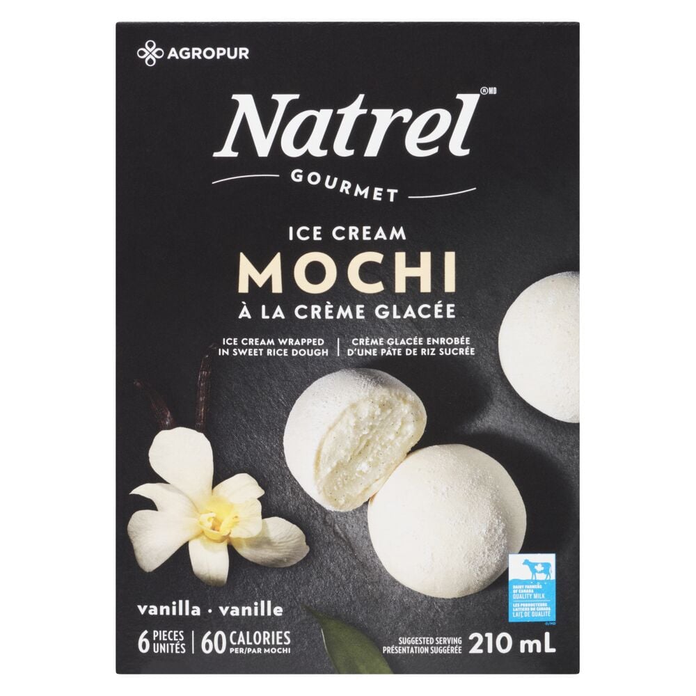 Natrel Gourmet Vanilla Mochi Ice Cream 6x35ml