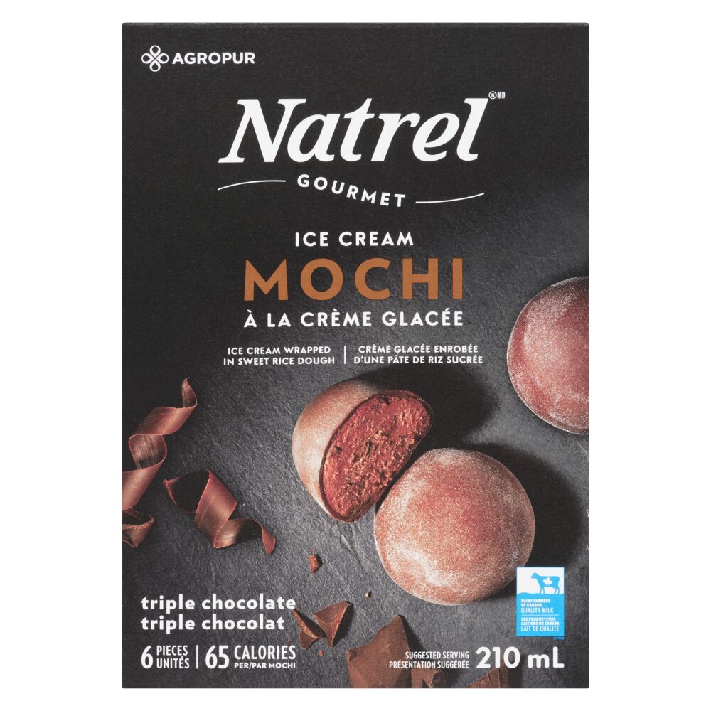 Natrel Gourmet Triple Chocolate Mochi Ice Cream 6x35ml