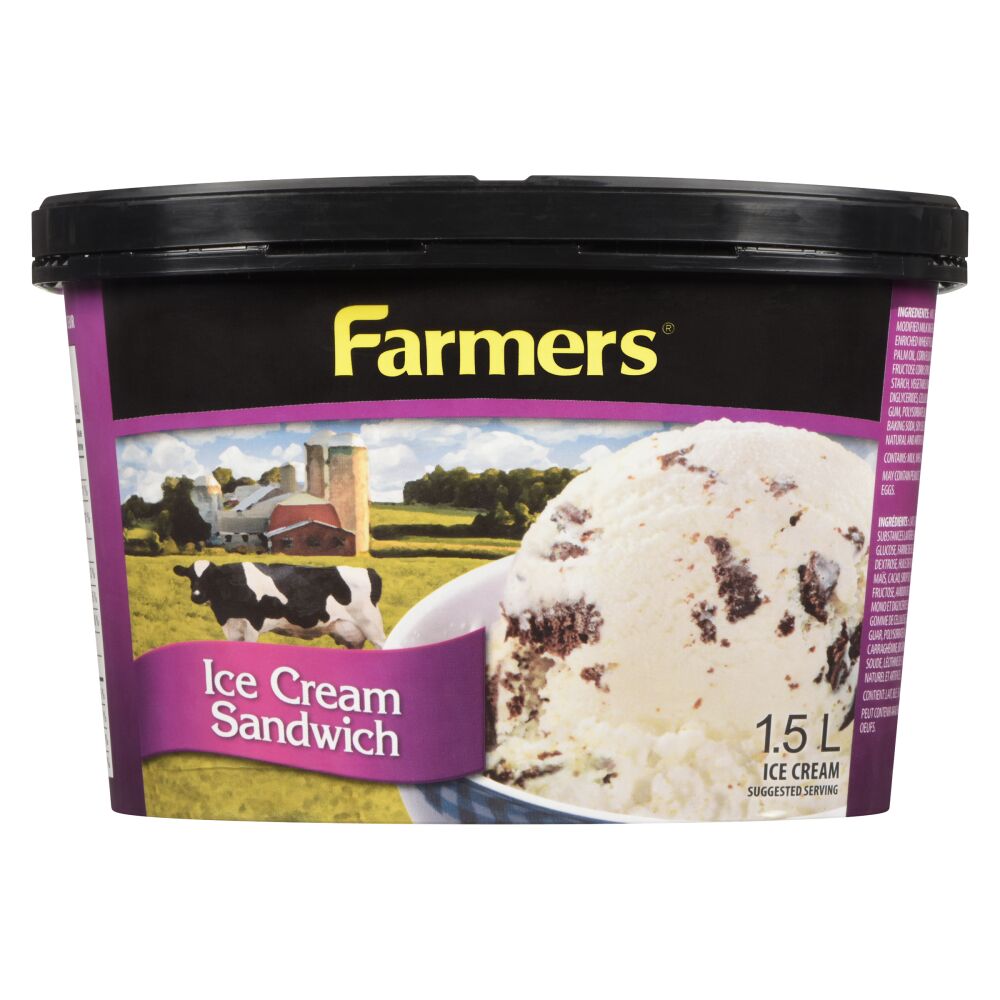 Farmers Ice Cream Sandwich Ice Cream 1.5L