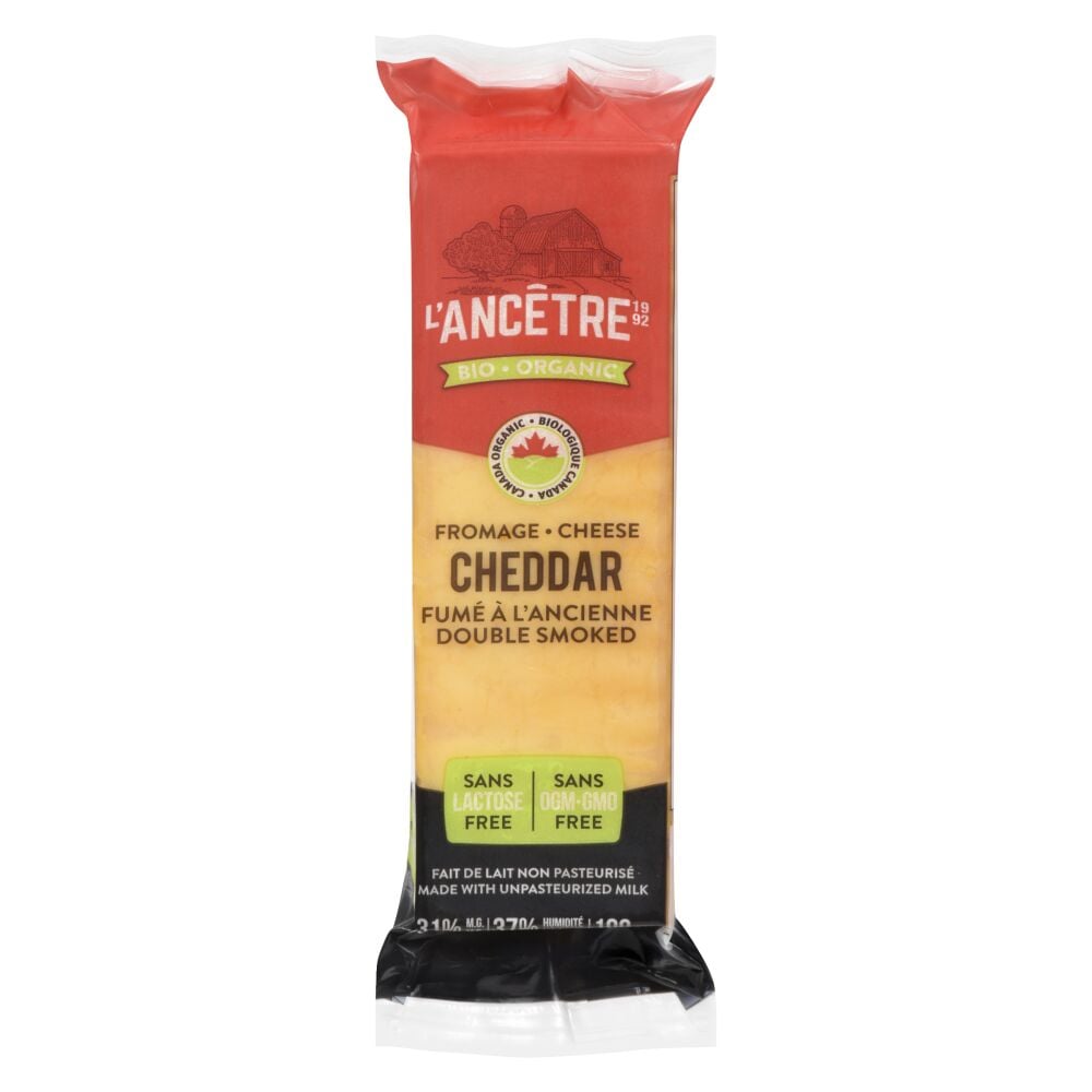 L'Ancêtre Organic Double Smoked Cheddar 190g