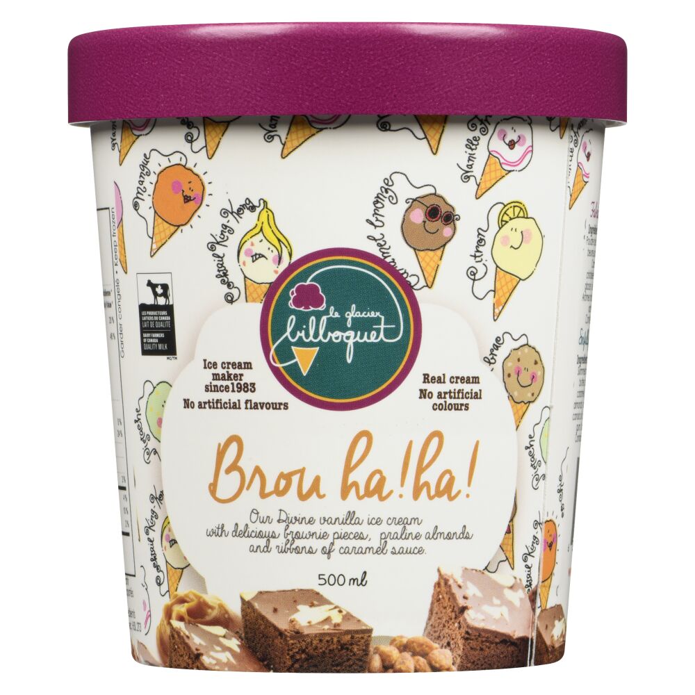 Le glacier bilboquet Brou-Ha!-Ha! Ice Cream 500ml