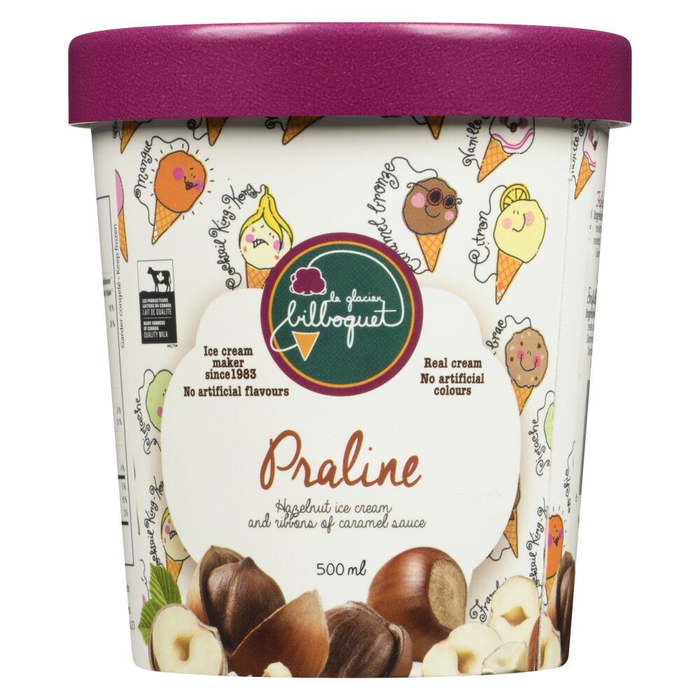 Le glacier bilboquet Praline Ice Cream 500ml