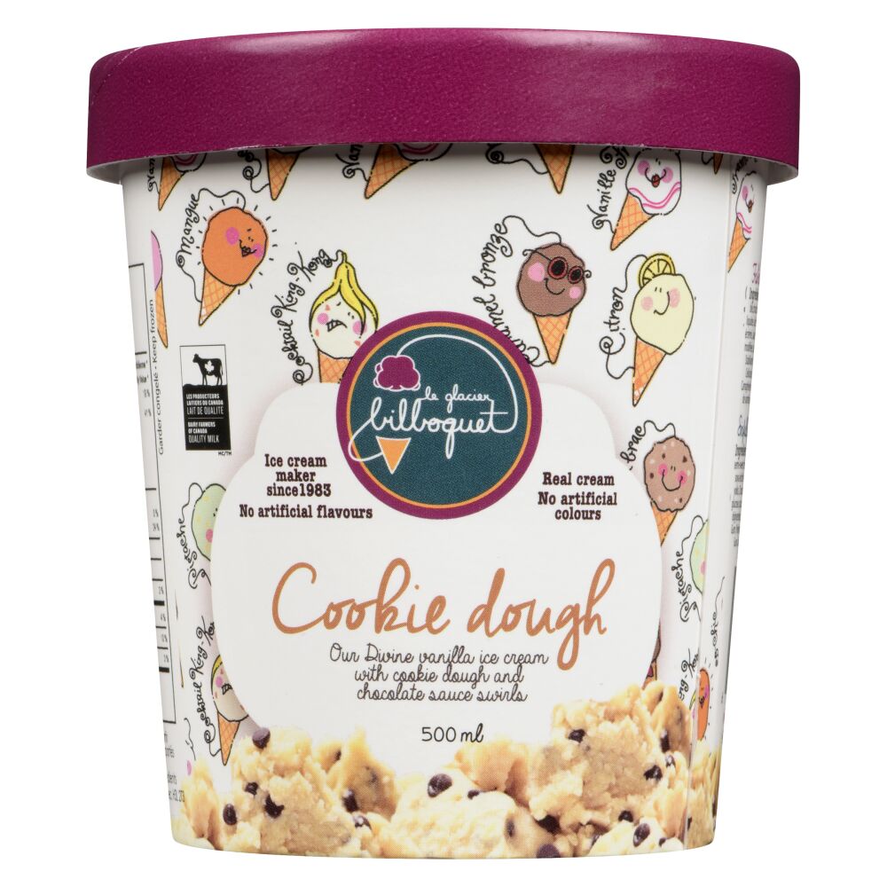 Le glacier bilboquet Cookie Dough Ice Cream 500ml