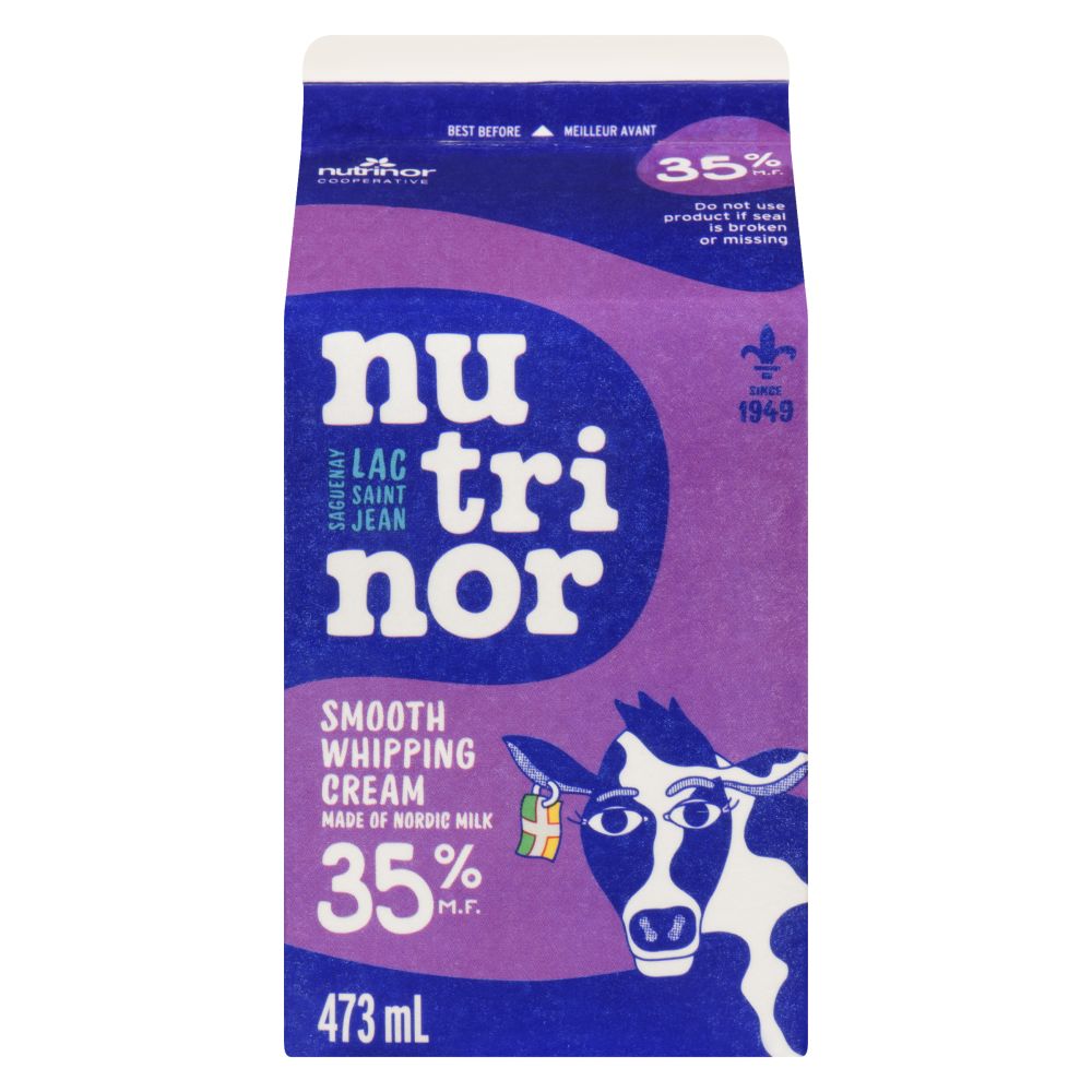 Nutrinor Smooth Nordic Whipping Cream 35% M.F. 473ml