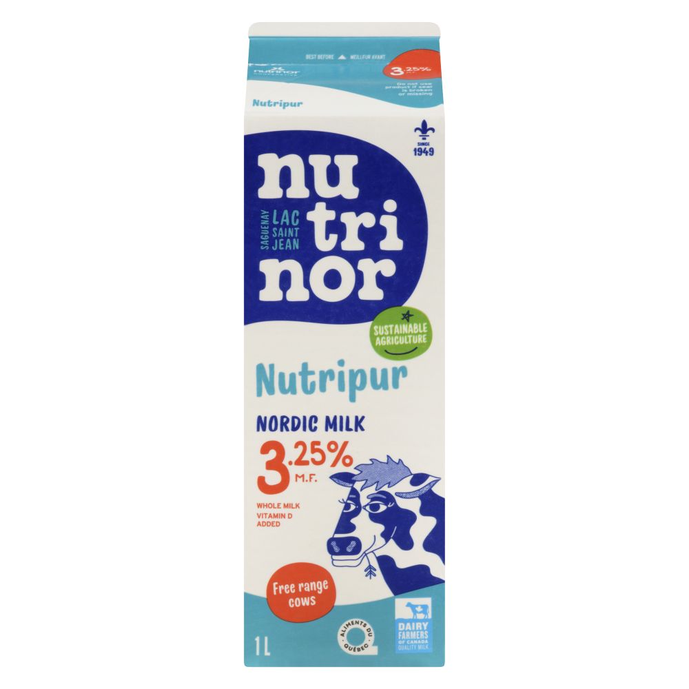 Nutrinor Nutripur Nordic Whole Milk 3.25% M.F. 1L