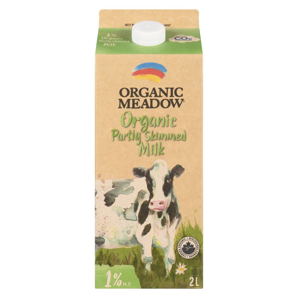 Organic Meadow Organic Partly Skimmed Milk 1% M.F. 2L