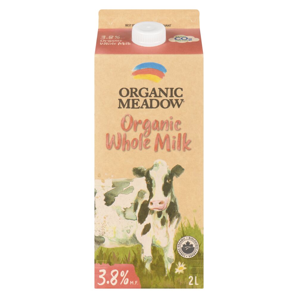 Organic Meadow Organic Whole Milk 3.8% M.F. 2L