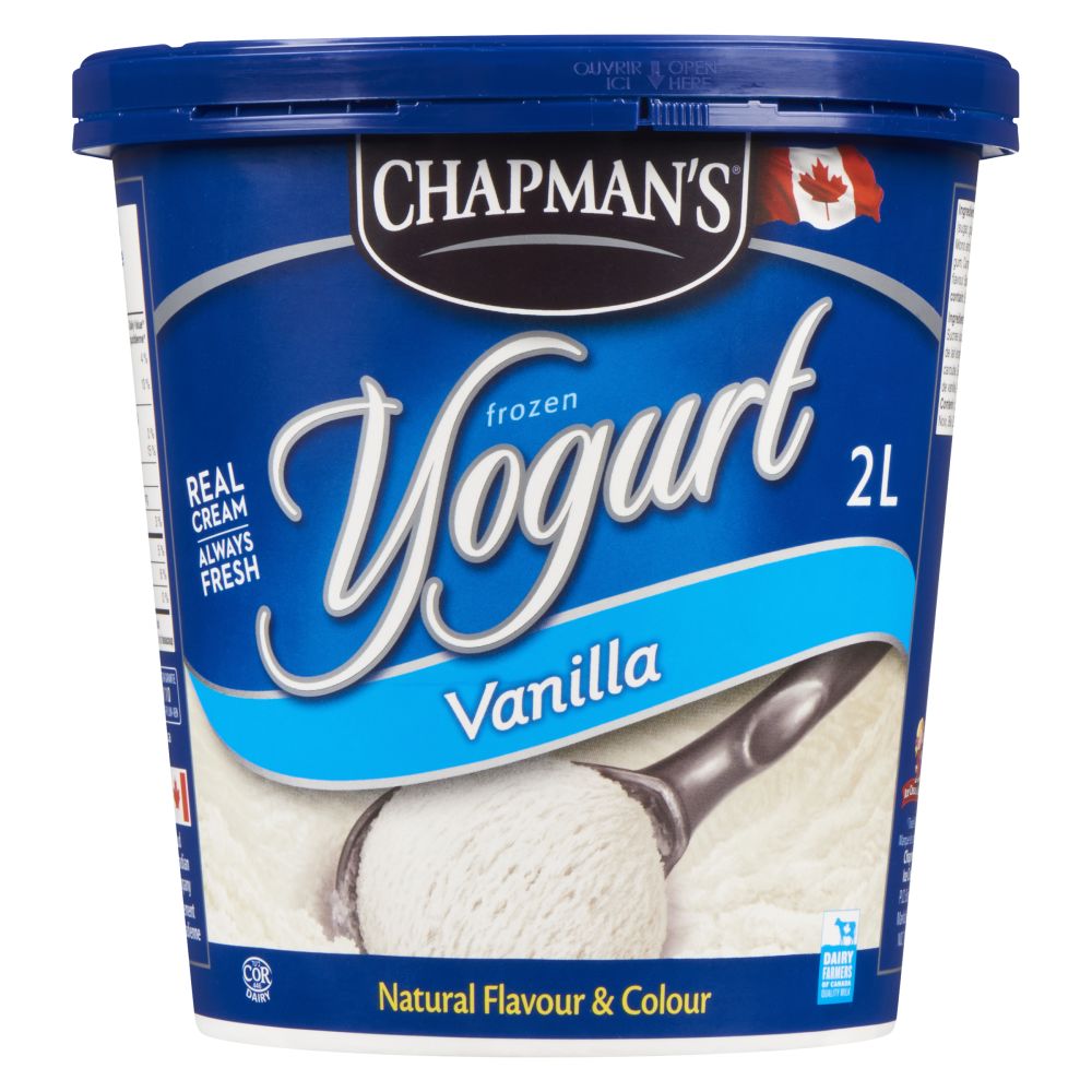 Chapman's Vanilla Frozen Yogurt 2L
