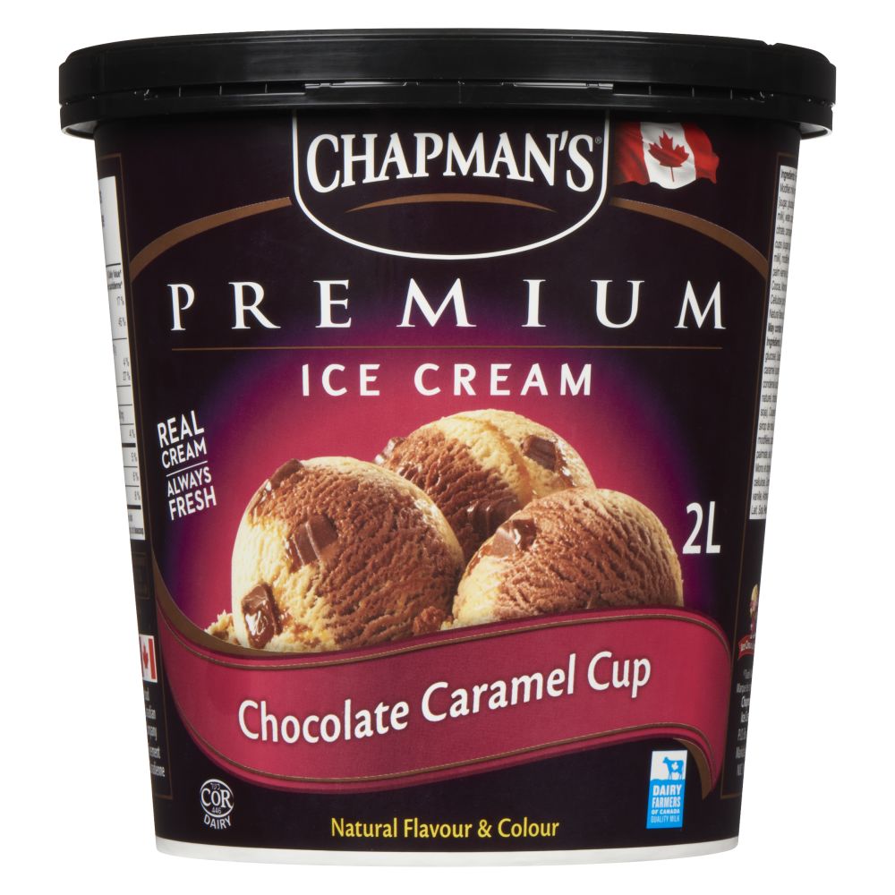 Chapman's Chocolate Caramel Cup Premium Ice Cream 2L