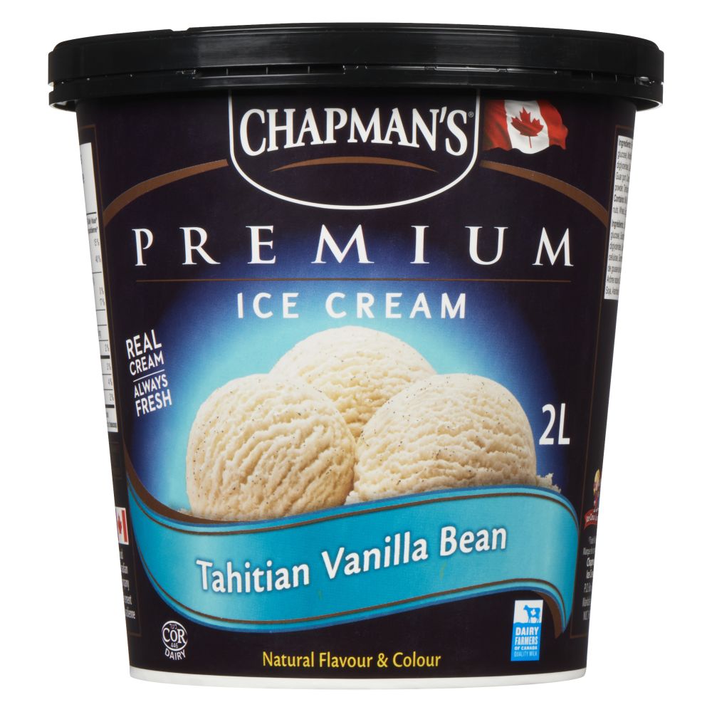 Chapman's Tahitian Vanilla Bean Premium Ice Cream 2L
