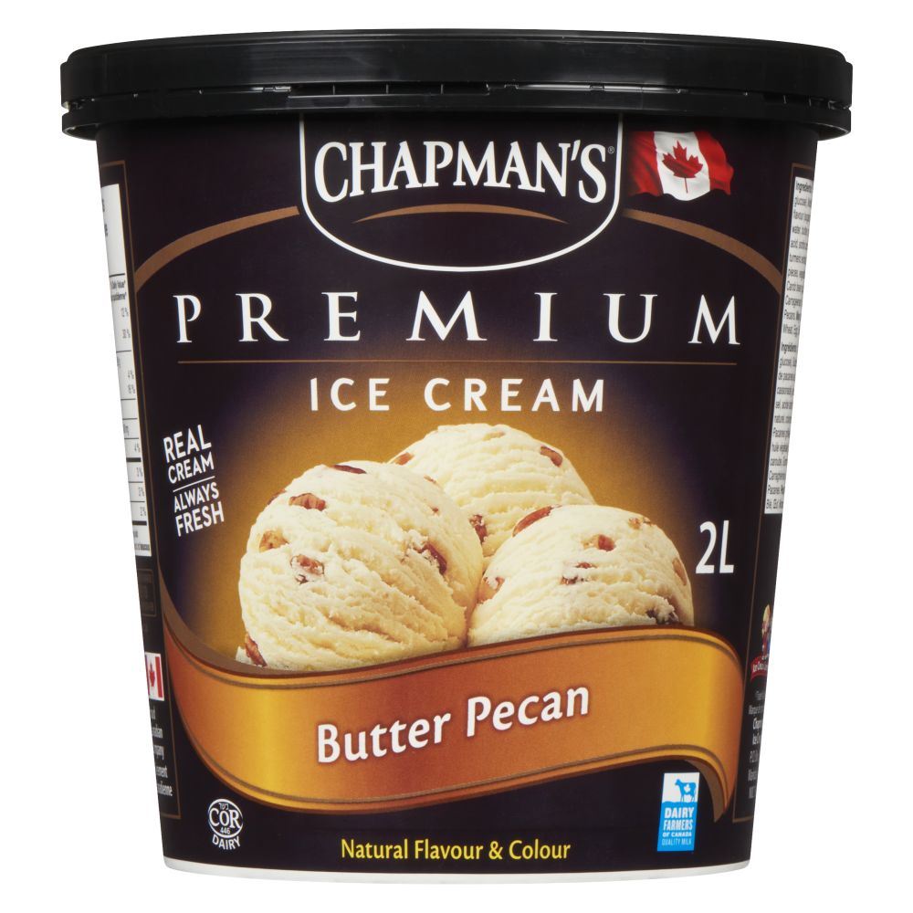 Chapman's Butter Pecan Premium Ice Cream 2L