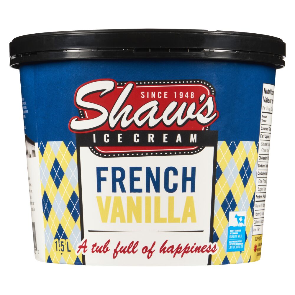 Shaw's Ice Cream French Vanilla Ice Cream 1.5L