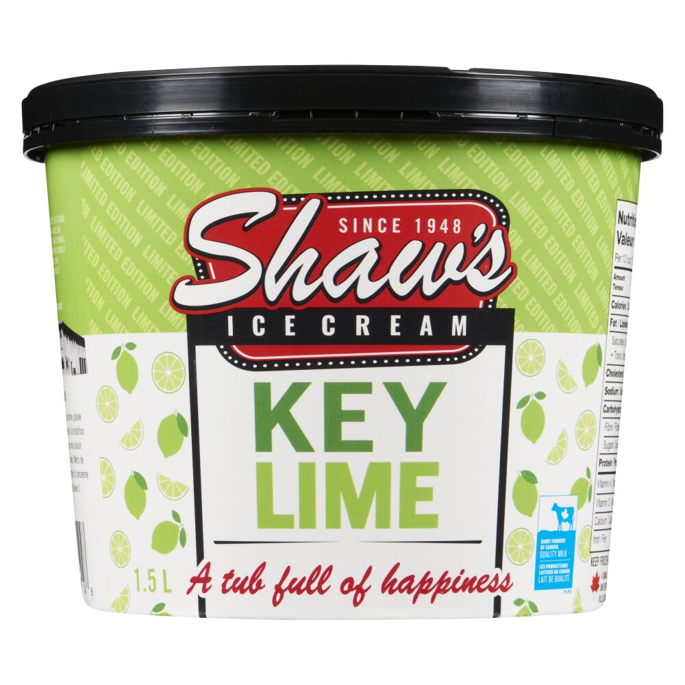 Shaw's Ice Cream Key Lime Ice Cream 1.5L
