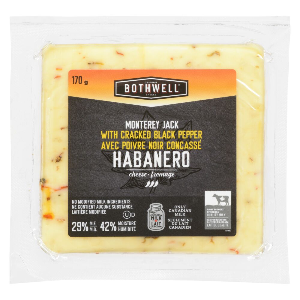 Bothwell Cheese Monterey Jack Habanero & Cracked Black Pepper 170g