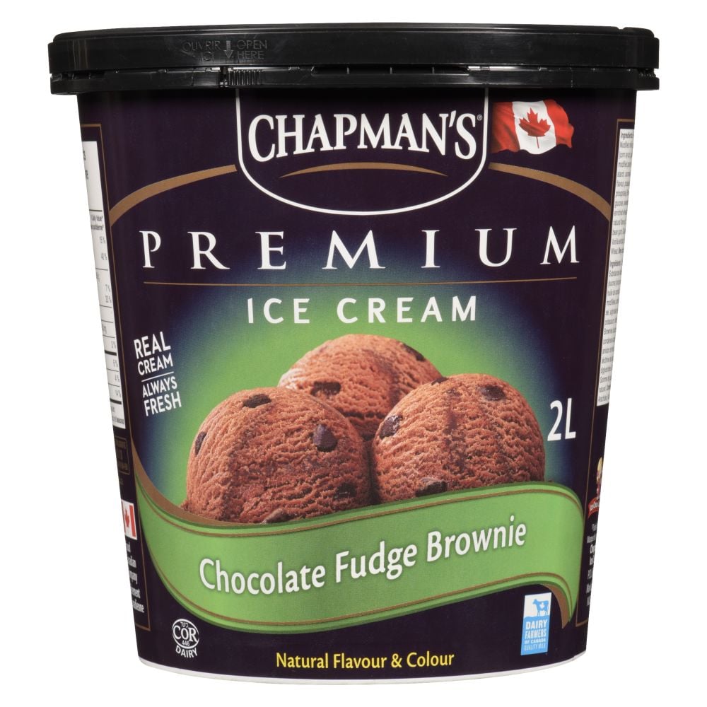 Chapman's Chocolate Fudge Brownie Premium Ice Cream 2L