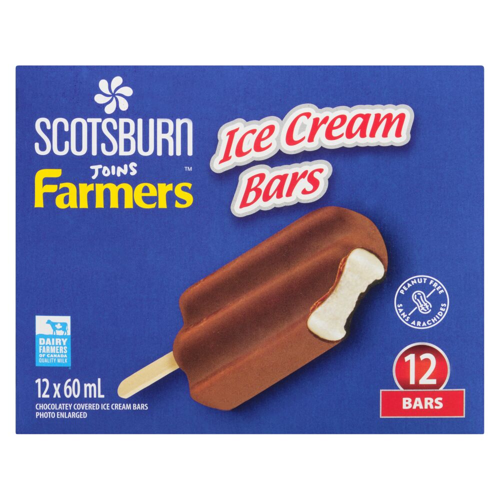 Scotsburn Vanilla Ice Cream Bars 12x60ml