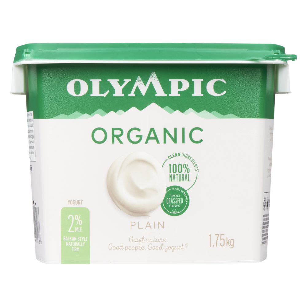 Olympic Organic Plain Balkan-Style Yogurt 2% M.F. 1.75kg