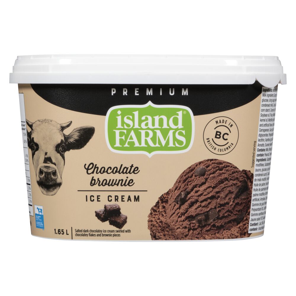 Island Farms Chocolate Brownie Premium Ice Cream 1.65L