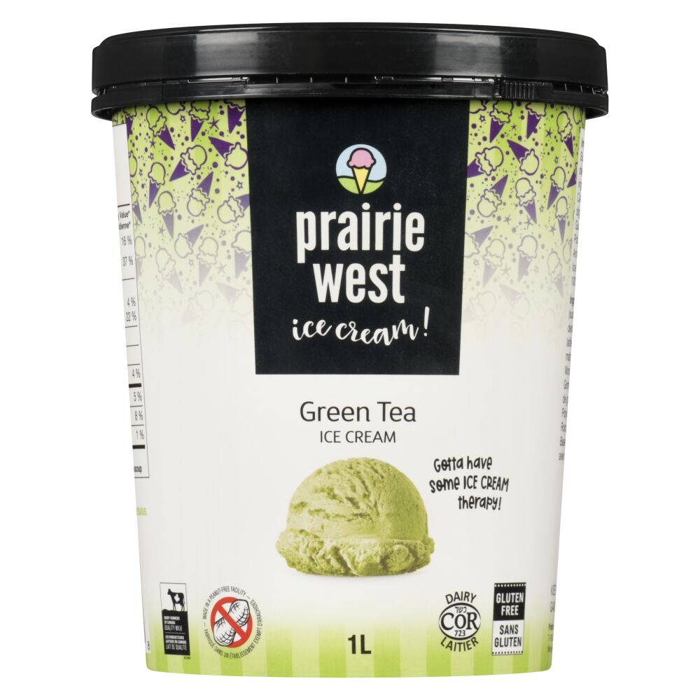 Prairie West Ice Cream! Green Tea Ice Cream 1L