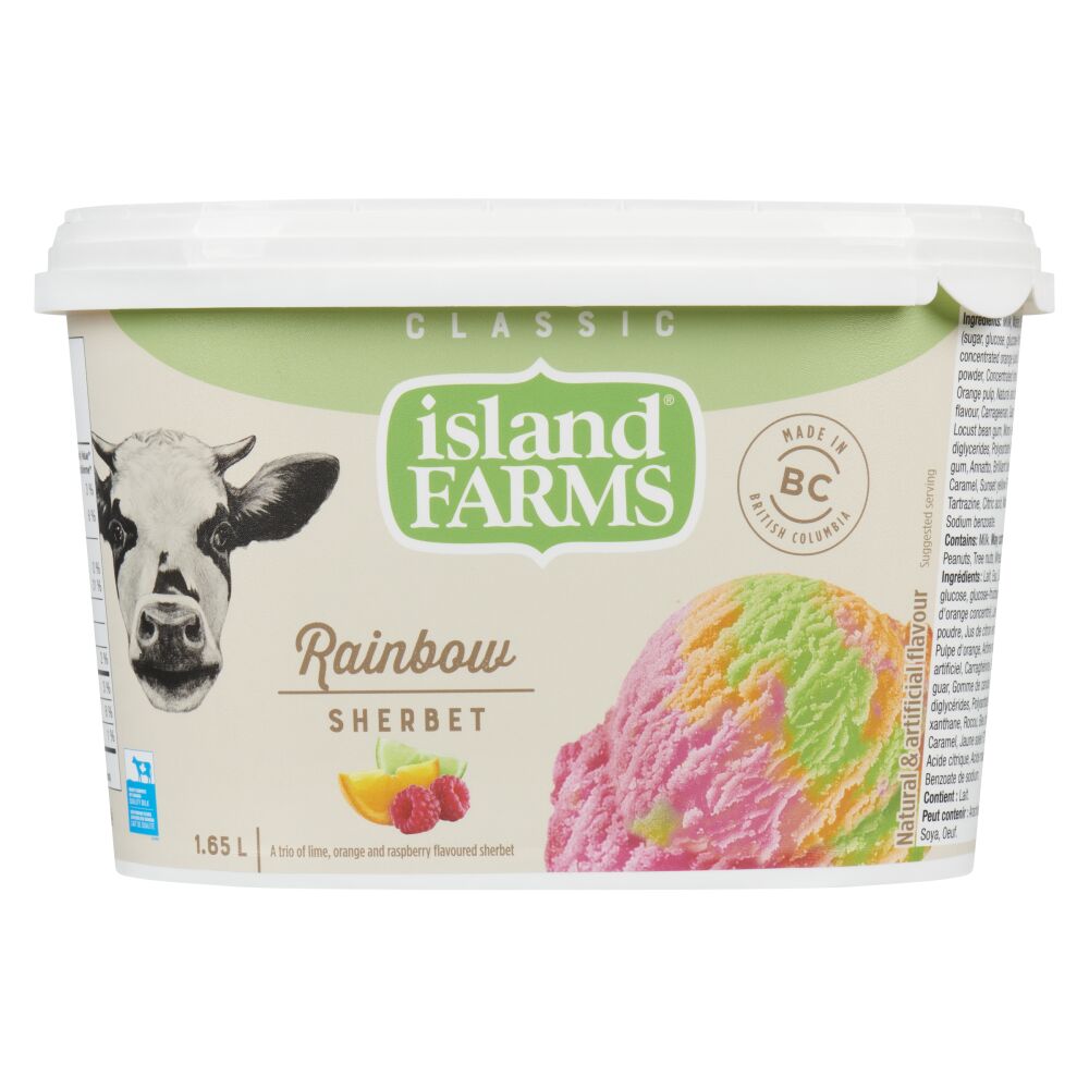 Island Farms Classic Rainbow Sherbet 1.65L