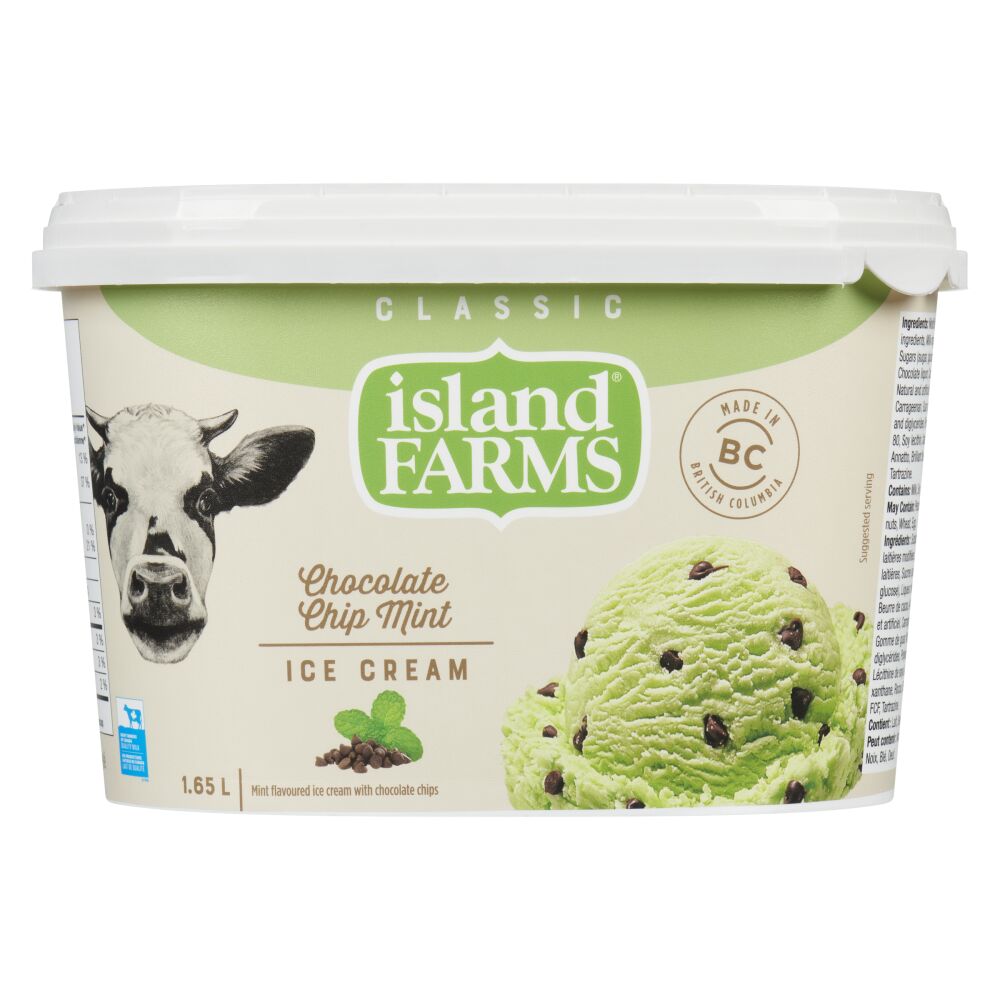 Island Farms Chocolate Chip Mint Classic Ice Cream 1.65L