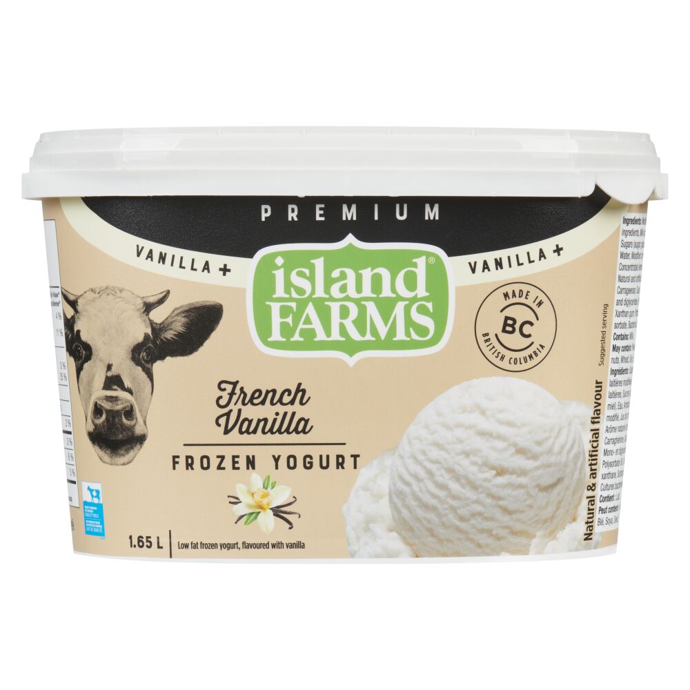 Island Farms Vanilla+ French Vanilla Frozen Yogurt 1.65L