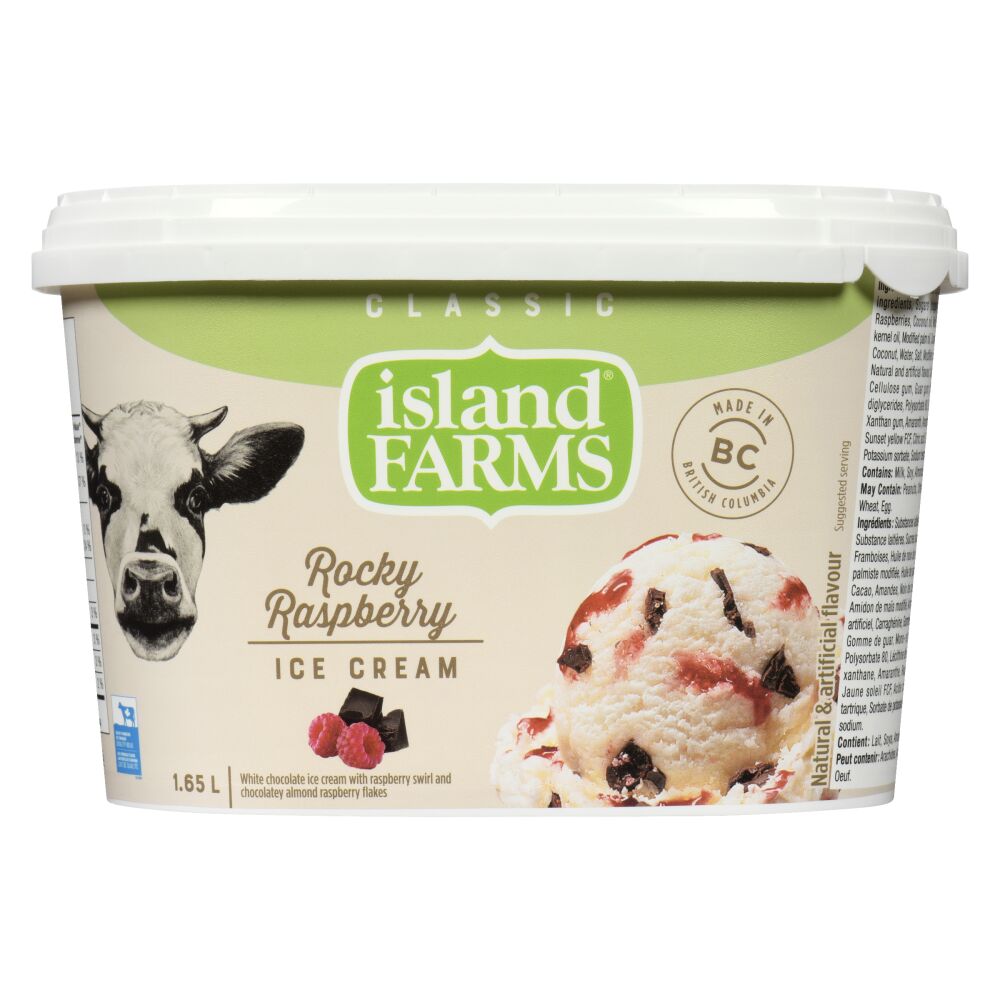 Island Farms Rocky Raspberry Classic Ice Cream 1.65L