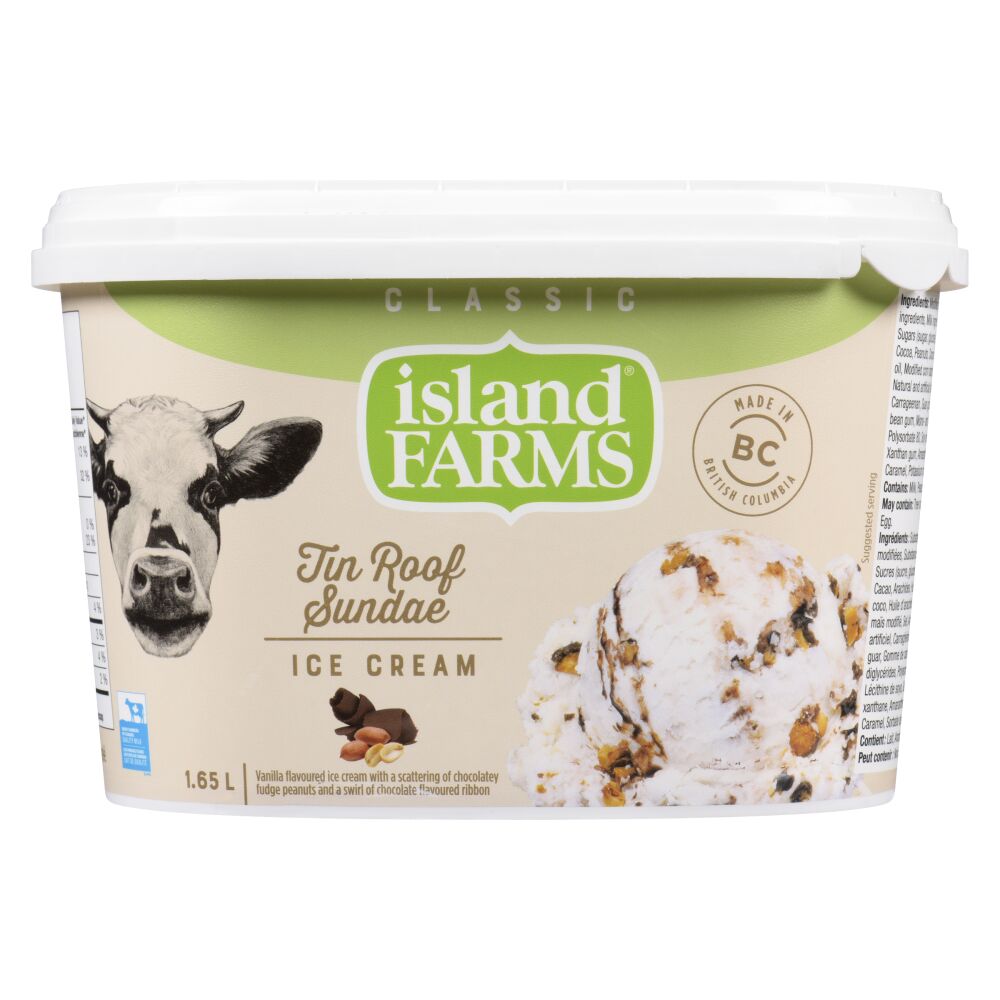 Island Farms Tin Roof Sundae Classic Ice Cream 1.65L