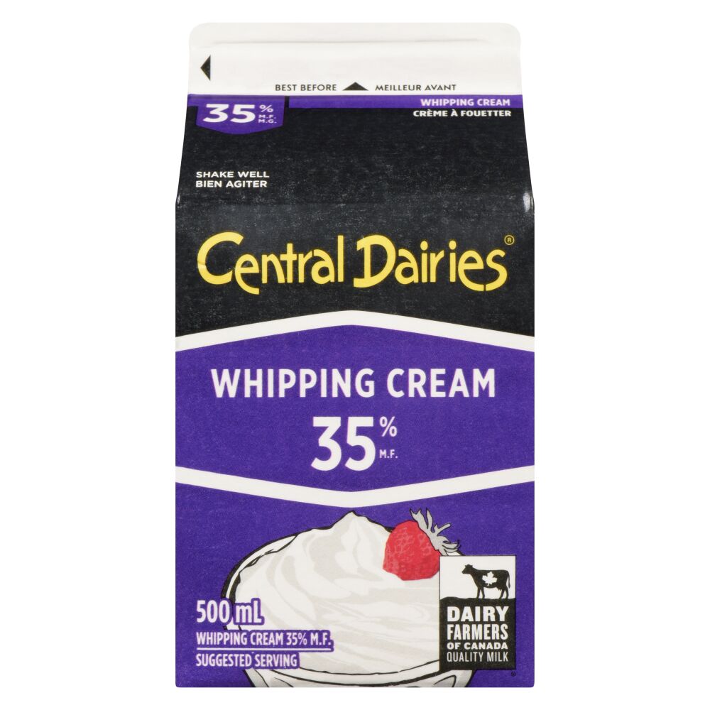 Central Dairies Whipping Cream 35% M.F. 500ml