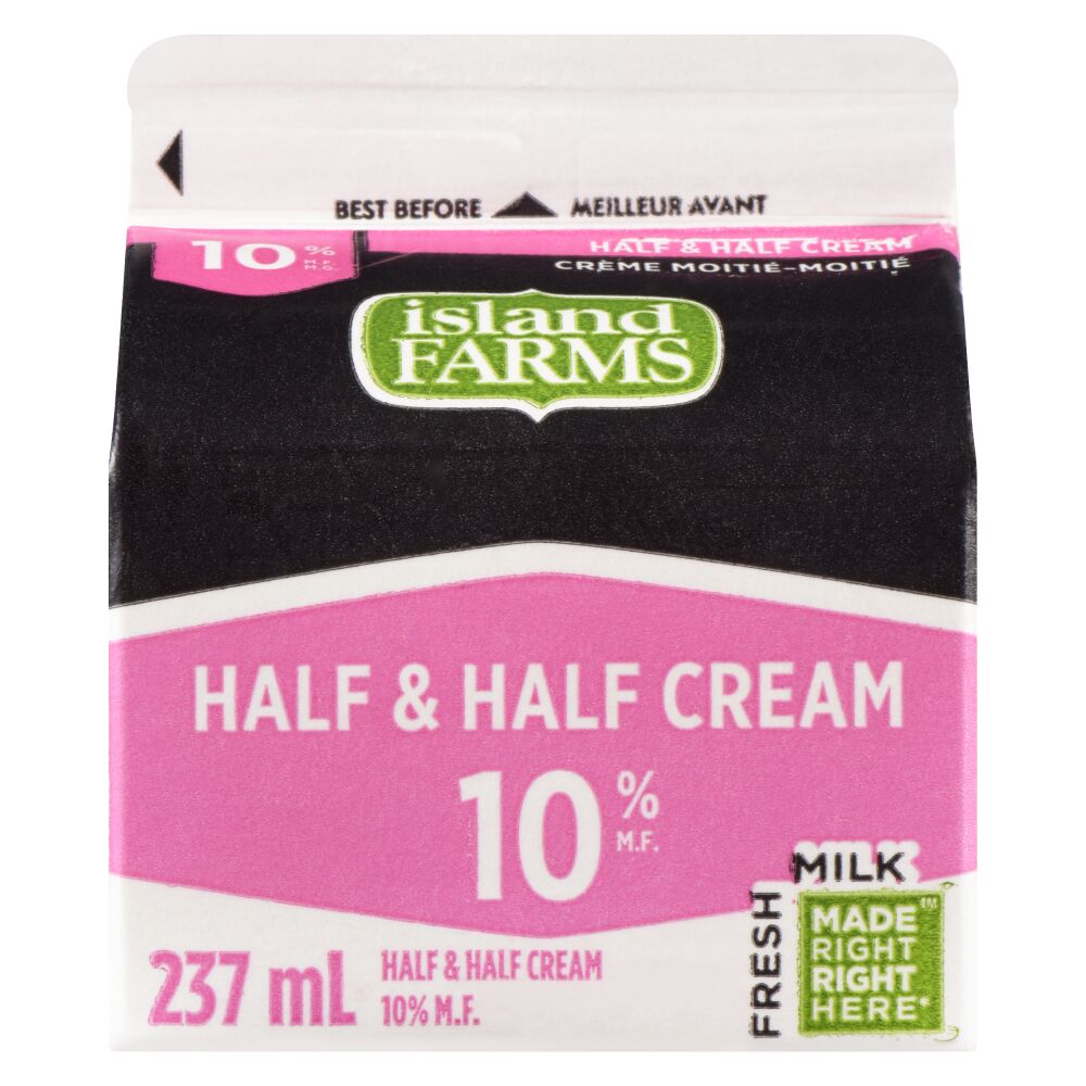 Island Farms Half & Half Cream 10% M.F. 237ml
