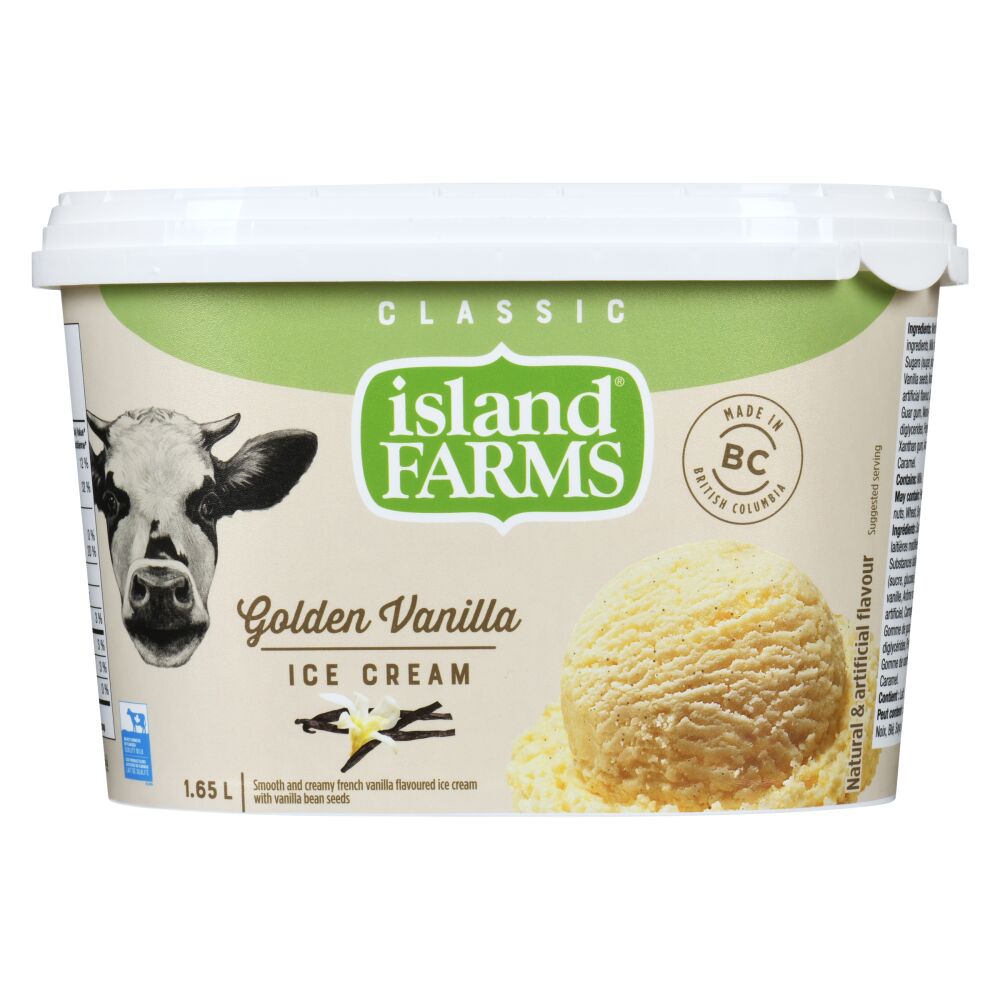 Island Farms Golden Vanilla Classic Ice Cream 1.65L