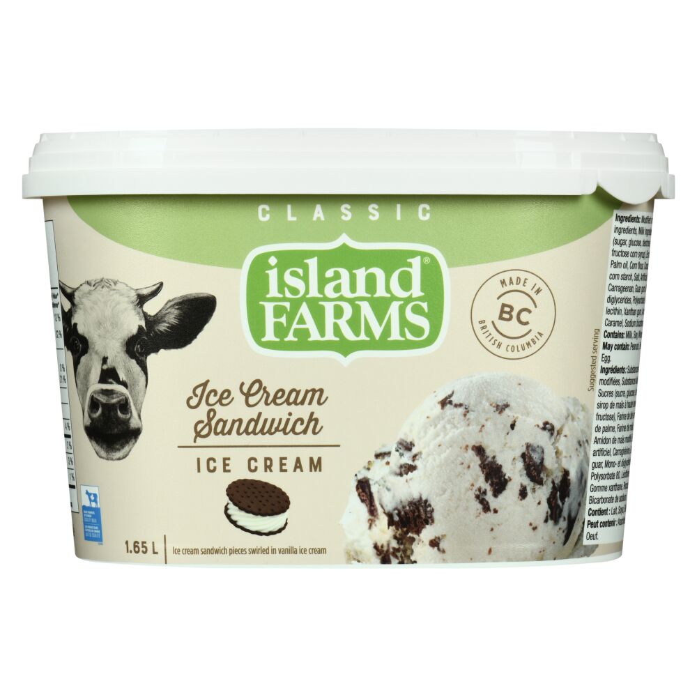 Island Farms Ice Cream Sandwich Ice Cream 1.65L