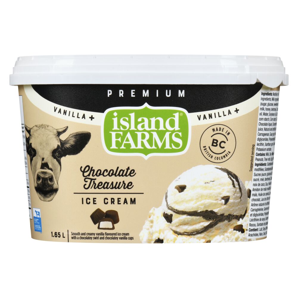 Island Farms Vanilla+ Chocolate Treasure Premium Ice Cream 1.65L