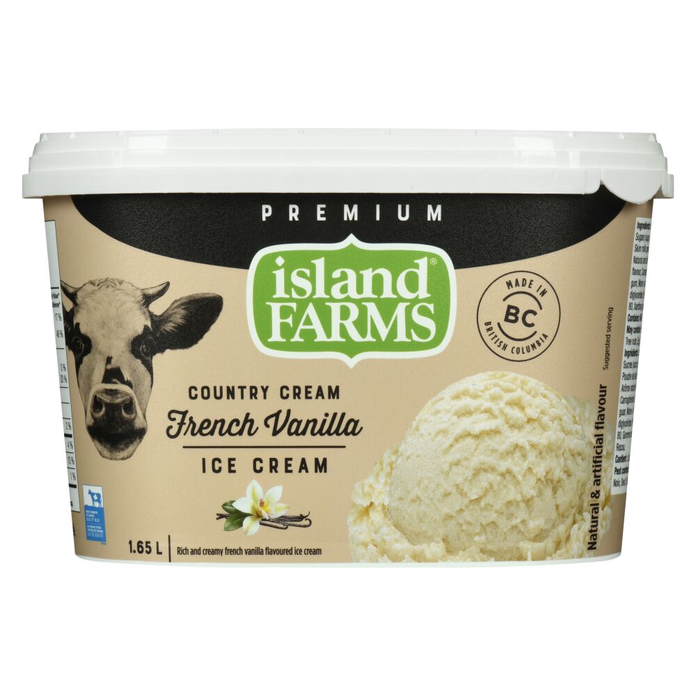 Island Farms Country Cream French Vanilla Premium Ice Cream 1.65L