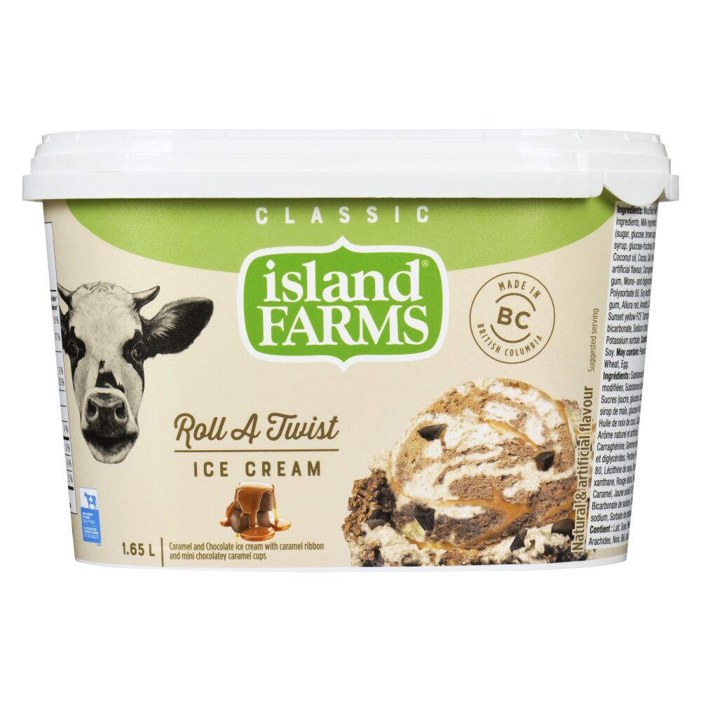 Island Farms Roll A Twist Classic Ice Cream 1.65L