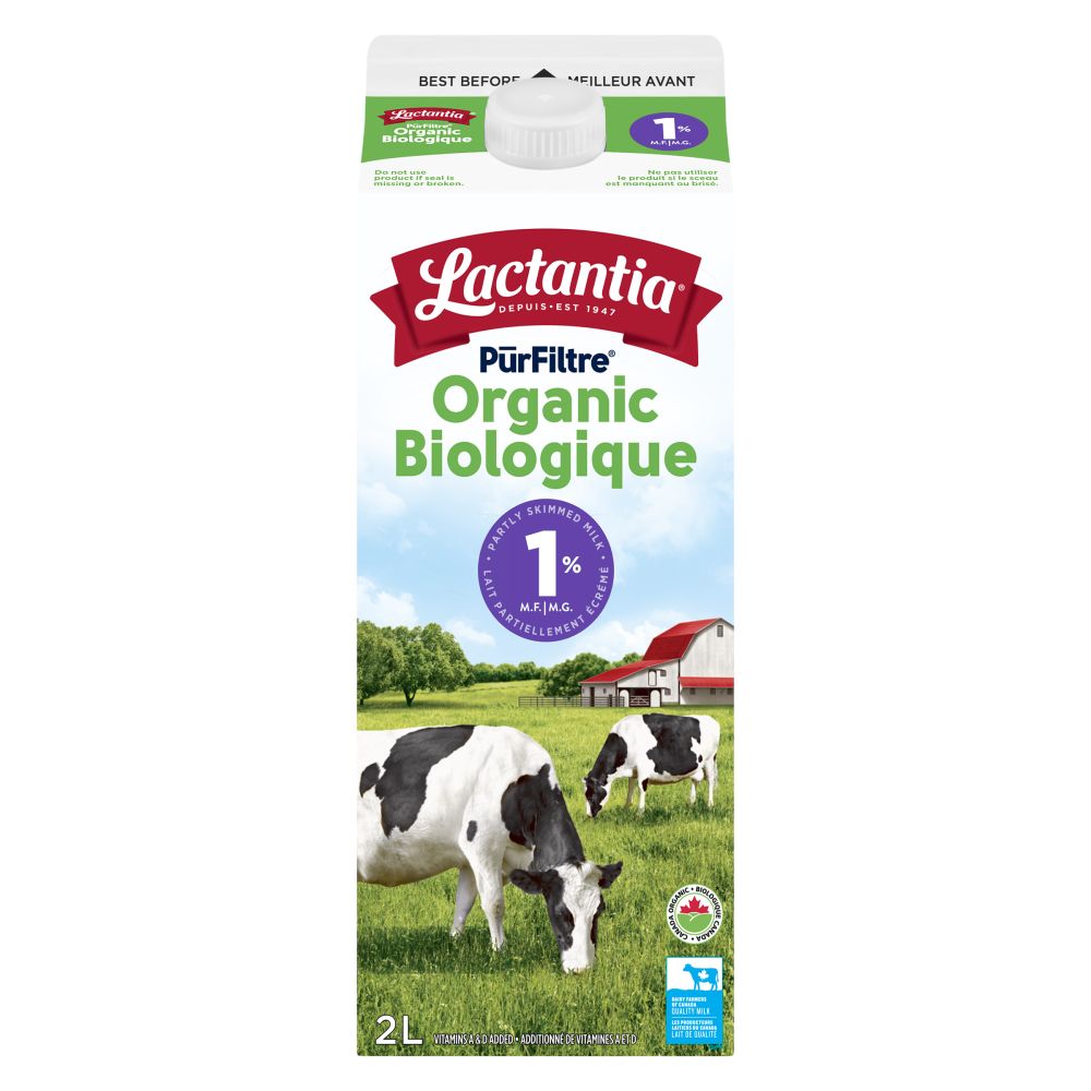 Lactantia Organic Partly Skimmed Milk 1% M.F. 2L