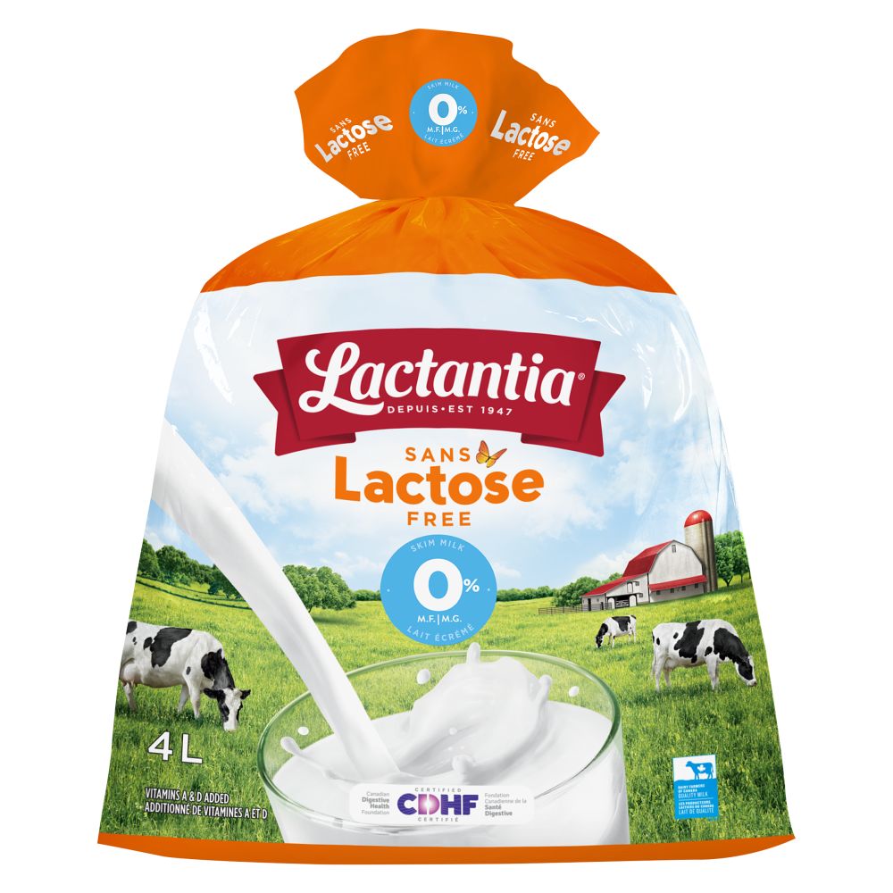 Lactantia Lactose Free Skim Milk 0% M.F. 4L