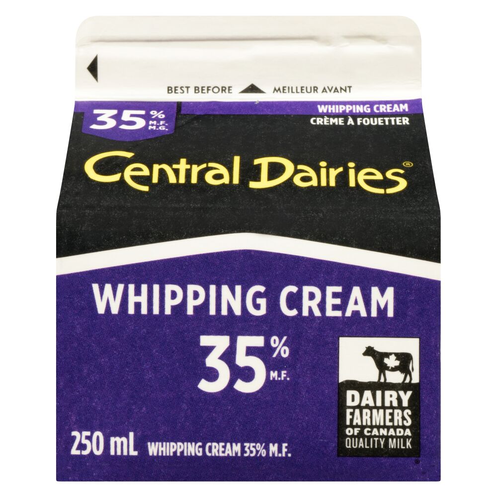 Central Dairies Whipping Cream 35% M.F. 250ml