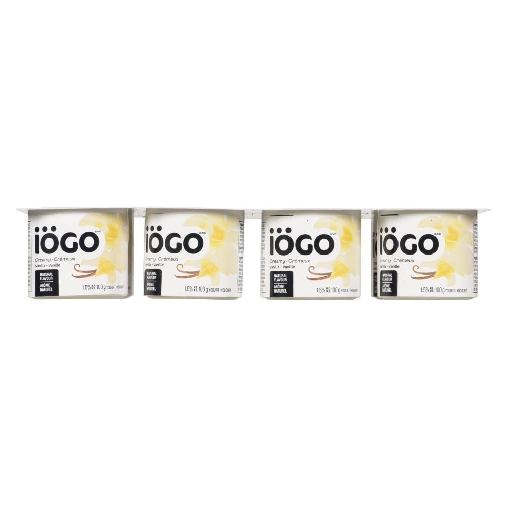 Iögo Vanilla Yogurt 1.5% M.F. 8x100g