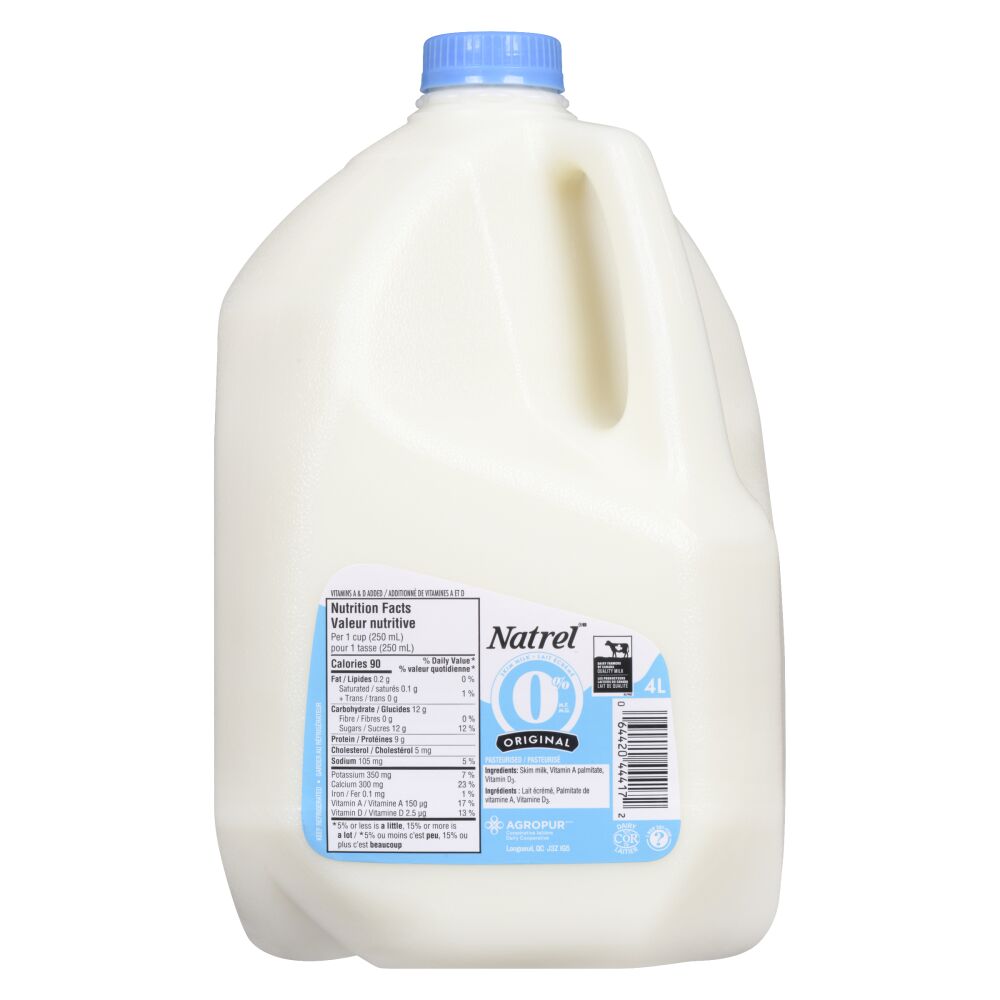 Natrel Skim Milk 0% M.F. 4L