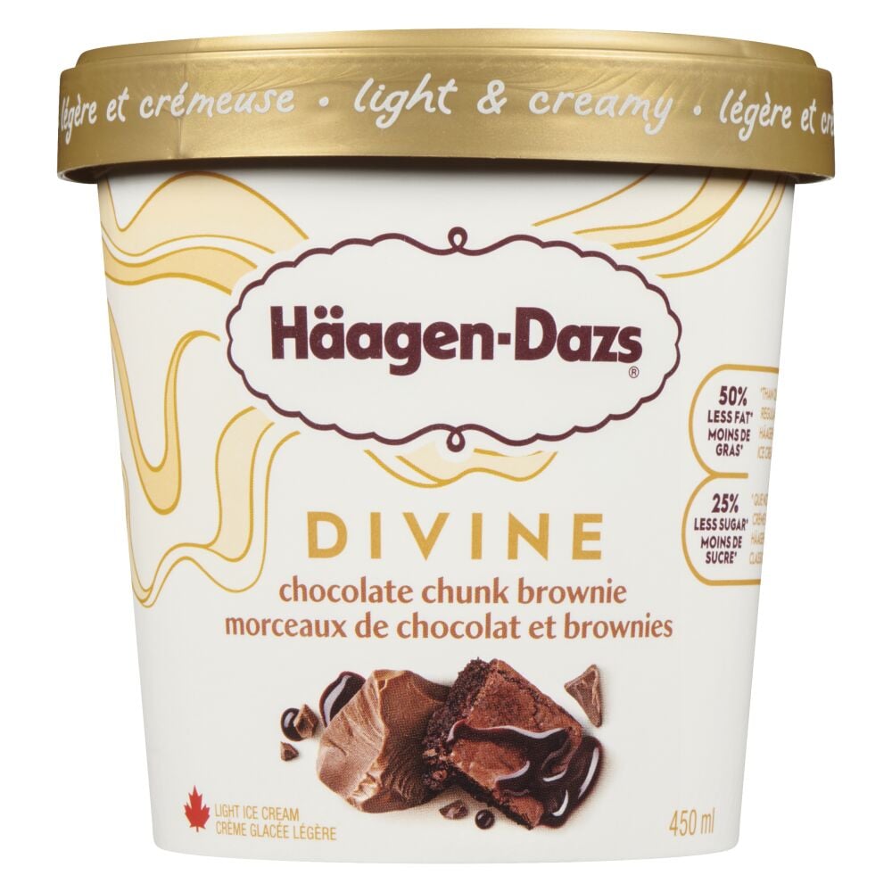 Häagen-Dazs Chocolate Chunk Brownie Light Ice Cream 450ml