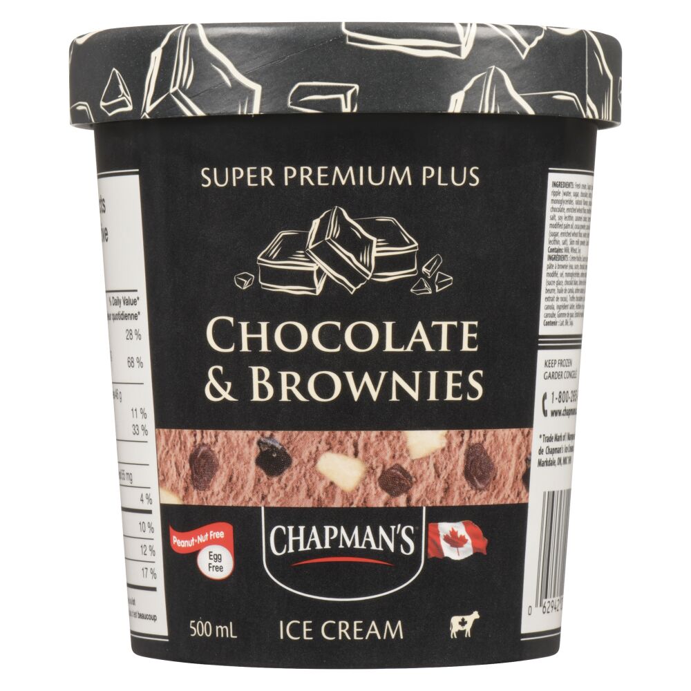 Chapman's Chocolate & Brownie Super Premium Plus Ice Cream 500ml