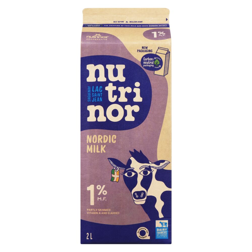 Nutrinor Nordic Partly Skimmed Milk 1% M.F. 2L