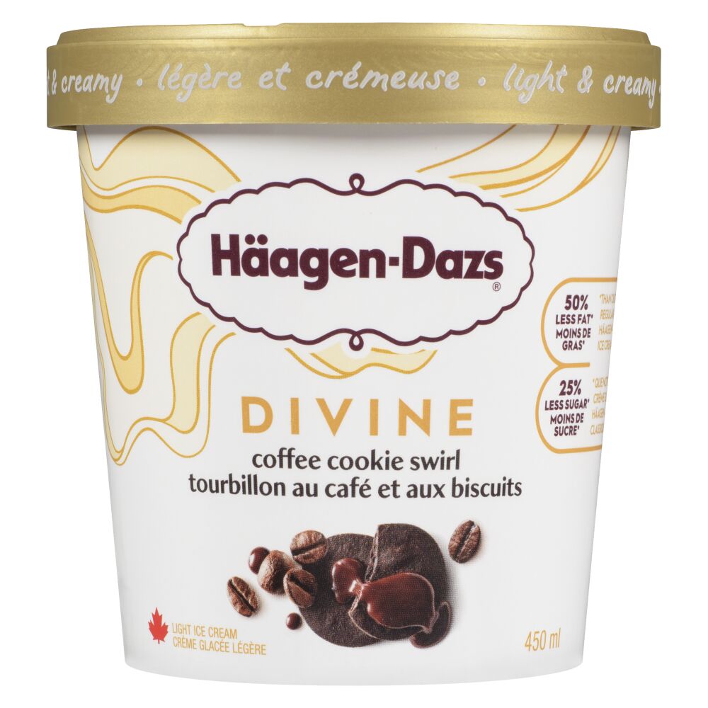 Häagen-Dazs Coffee Cookie Swirl Light Ice Cream 450ml