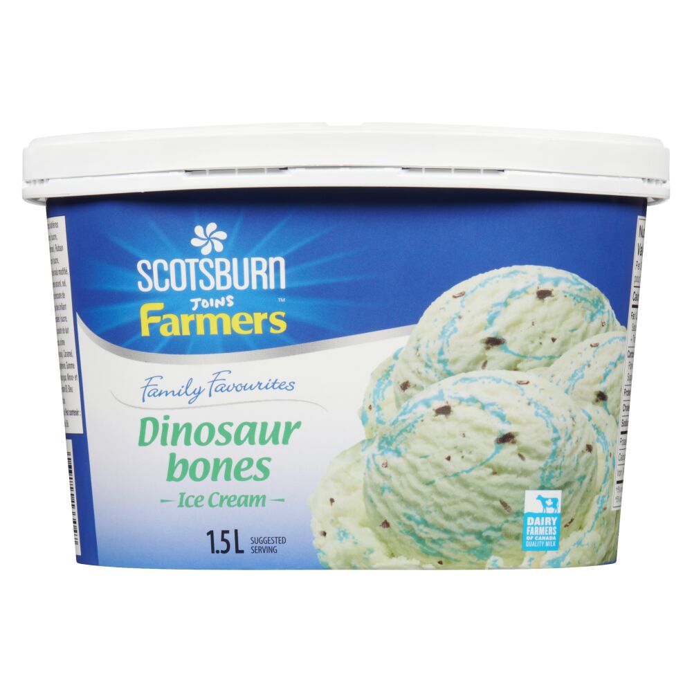 Scotsburn Joins Farmers Dinosaur Bones Ice Cream 1.5L