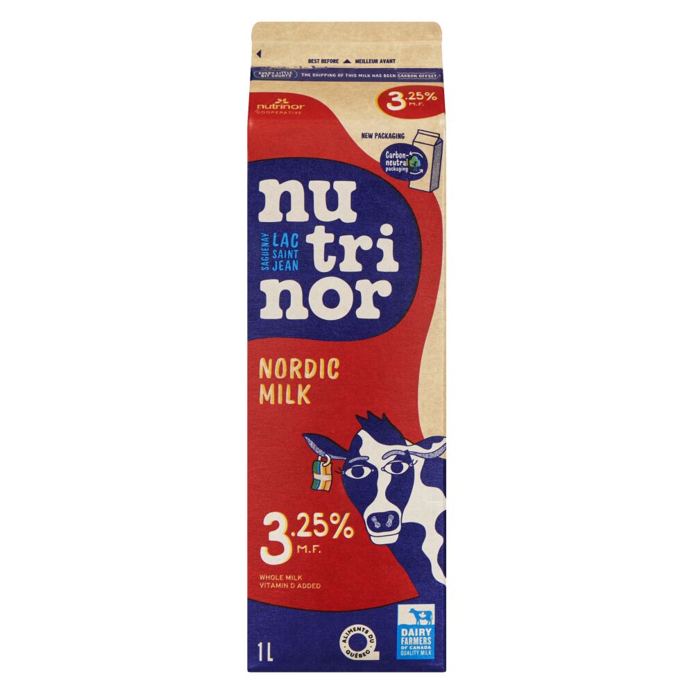 Nutrinor Homogenized Nordic Milk 3.25% M.F. 1L