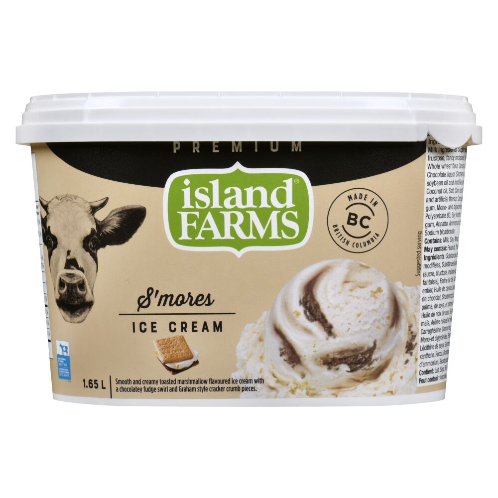 Island Farms S'mores Premium Ice Cream 1.65L